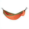 Hamacas - Nylon - 292x150 cm - Verde Oliva-Naranja - Camping
