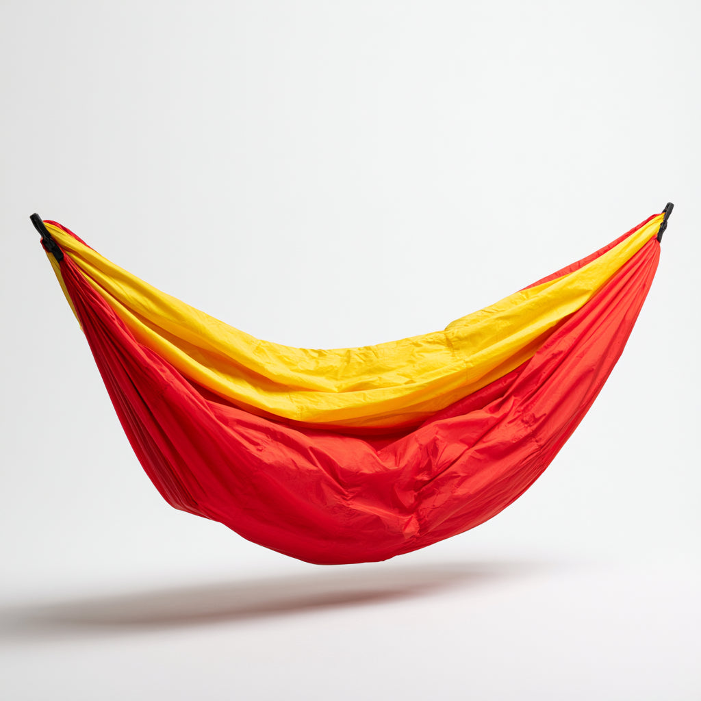 Hamacas - Nylon - 300x154 cm - Rojo-Amarillo - Amplio